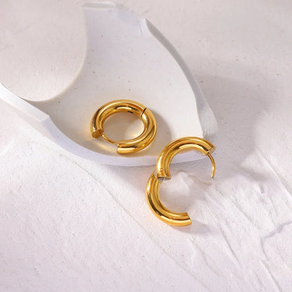 [Amore]Bold Round Hoops