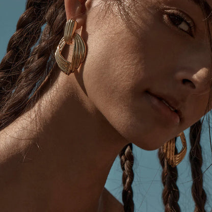 [Amore]Selma Gold Knot Earrings