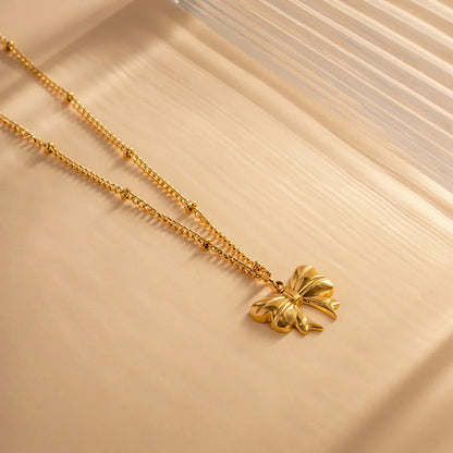 [Amore]June Bow Necklace
