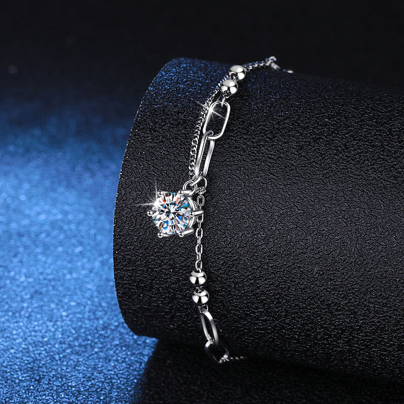 [Amore]CLASSIC SOLITAIRE MOISSANITE BRACELET