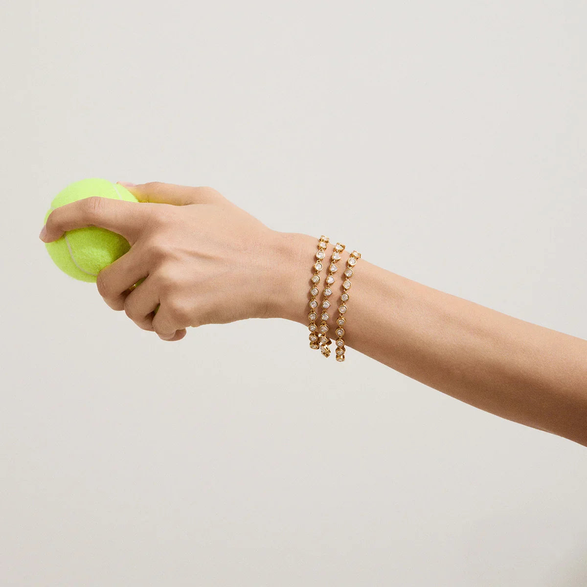 [Amore]Romani Heart Shaped Tennis Bracelet