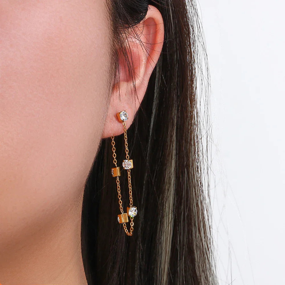 [Amore]Iris Diamond Earrings