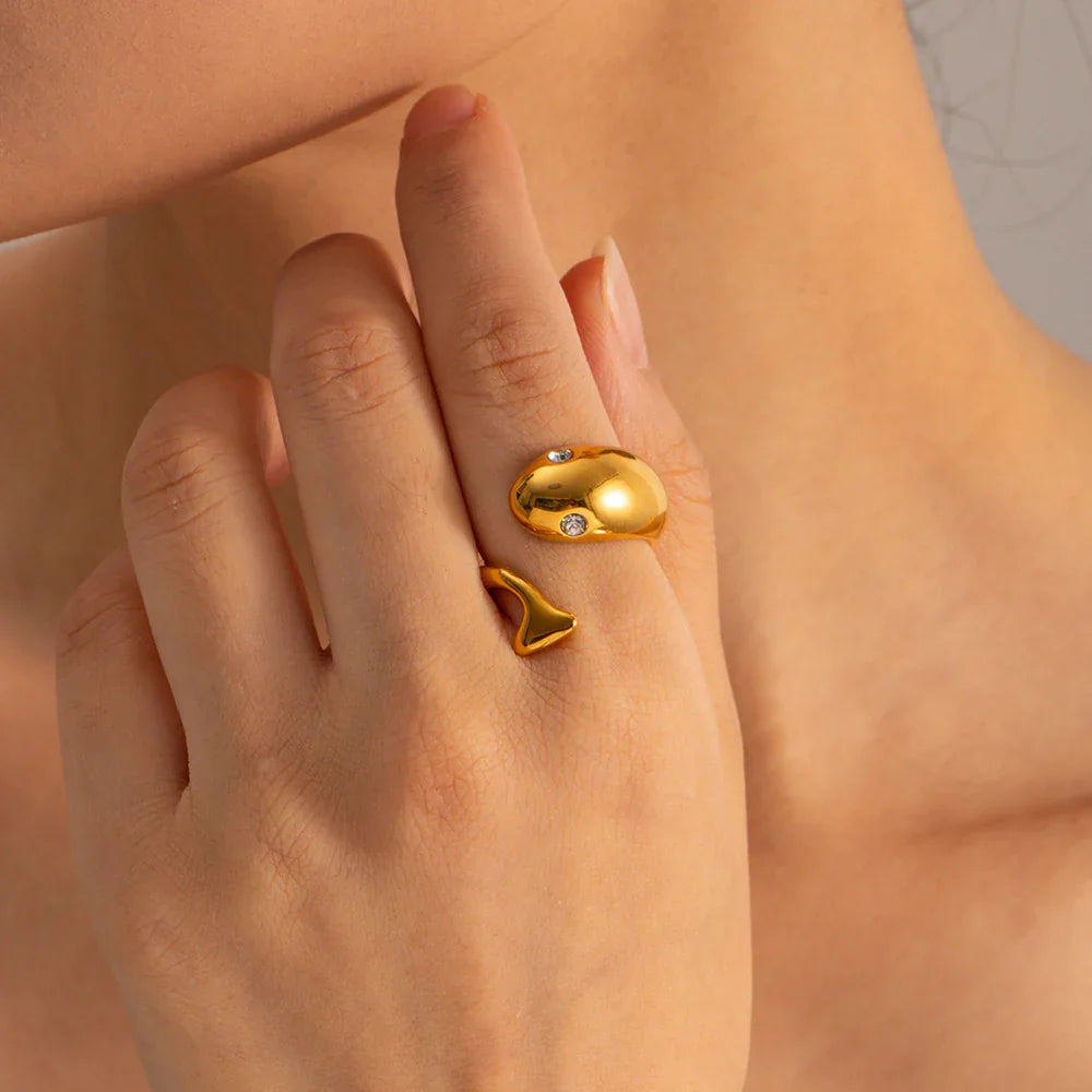[Amore]Etta Gold Serpent Ring