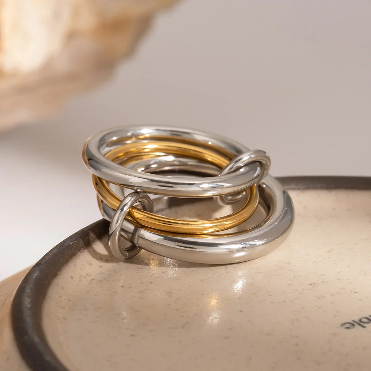 [Amore]Canaria Stacked Ring