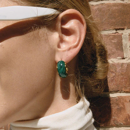 [Amore]Lexi Chunky Enamel Hoops