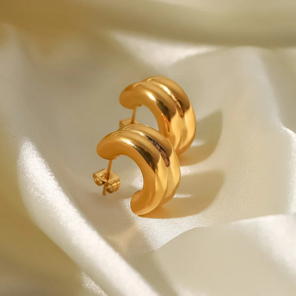 [Amore]Henrietta Gold Earrings