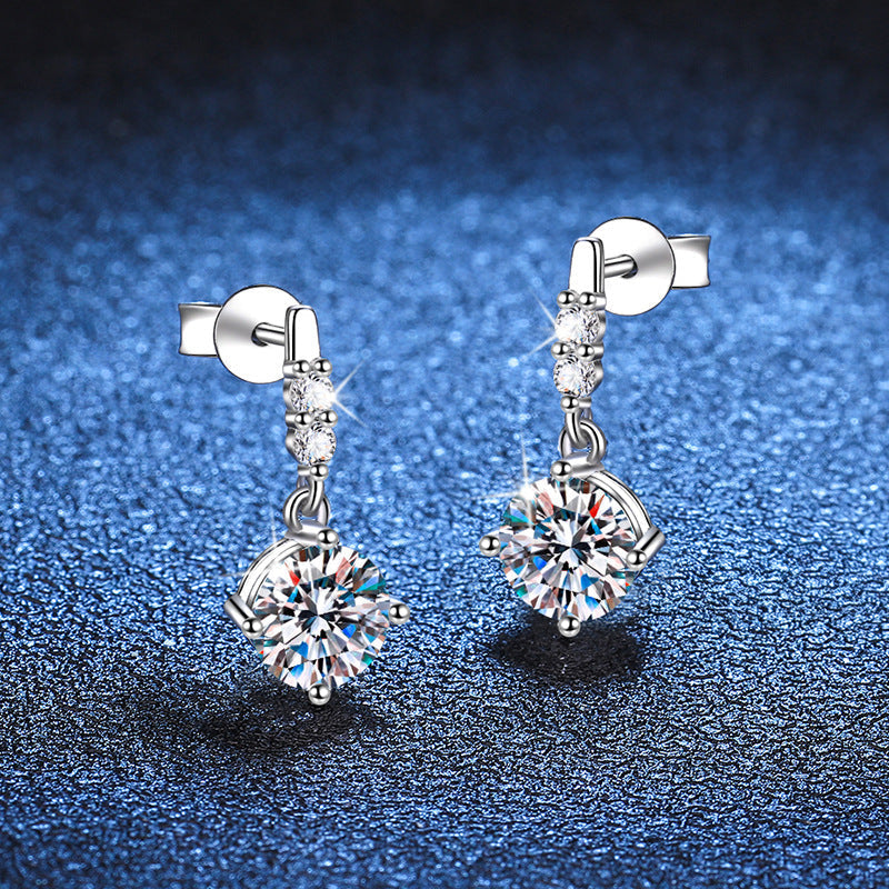 [Amore]DYNAMIC TASSEL MOISSANITE DROP EARRINGS