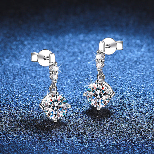 [Amore]DYNAMIC TASSEL MOISSANITE DROP EARRINGS