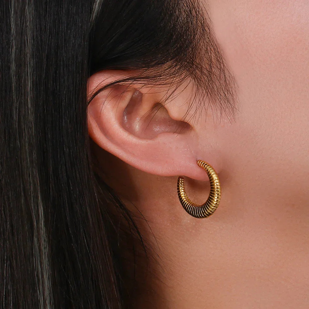 [Amore]Bailey Hoop Earrings