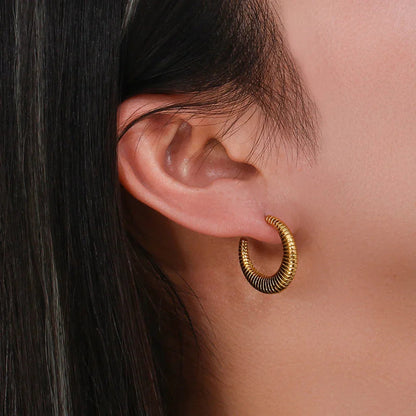 [Amore]Bailey Hoop Earrings