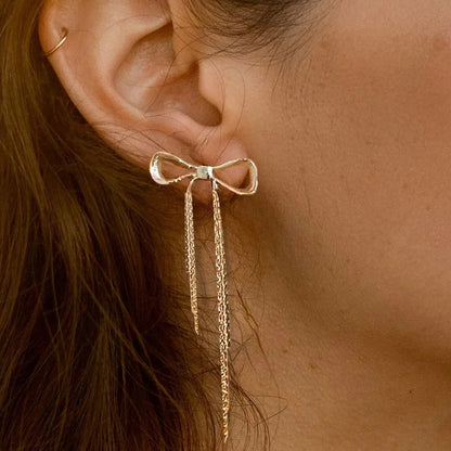 [Amore]Yvette Bow Earrings