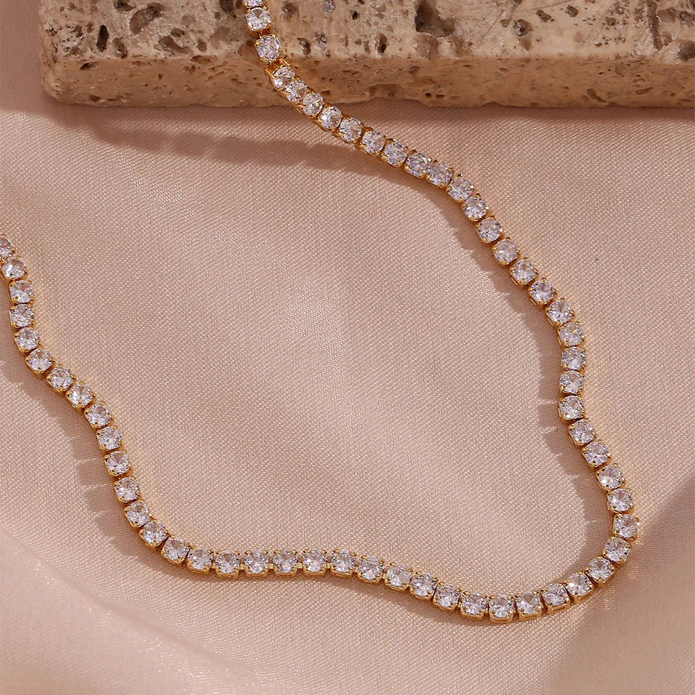 [Amore]Isolde Diamond Tennis Necklace