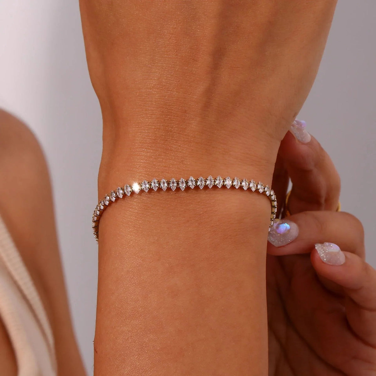 [Amore]Wisteria Diamond Tennis Bracelet