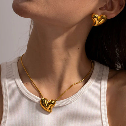 [Amore]Dorothea Heart Earrings