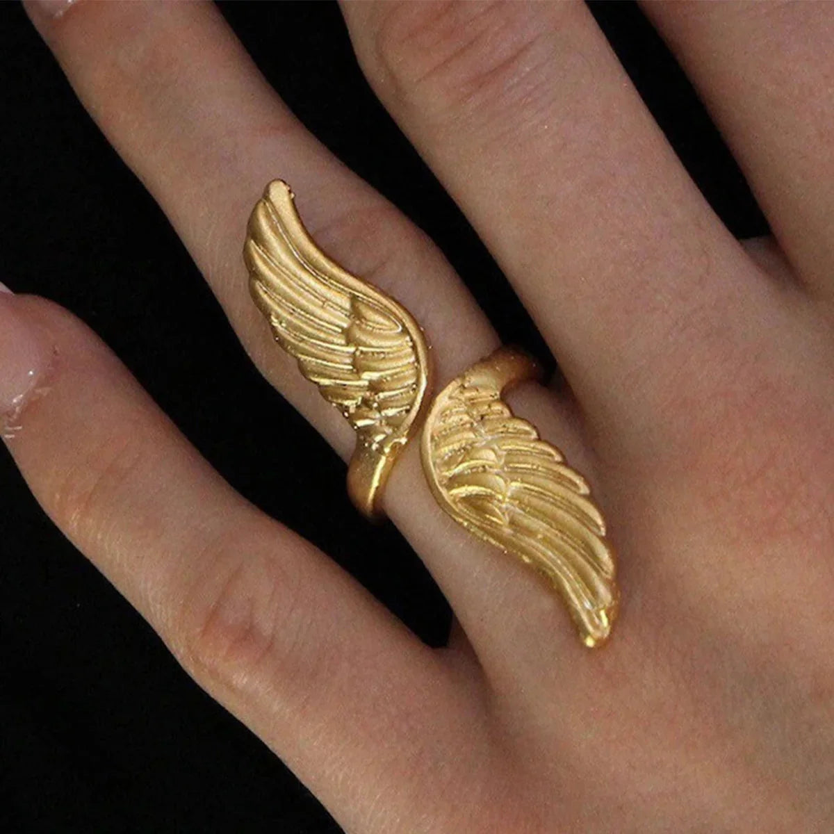 [Amore]Sparrow Gold Wing Ring