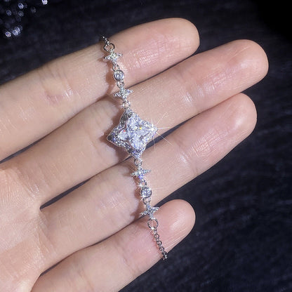 [Amore]MARQUISE-CLOVER MOISSANITE BRACELET