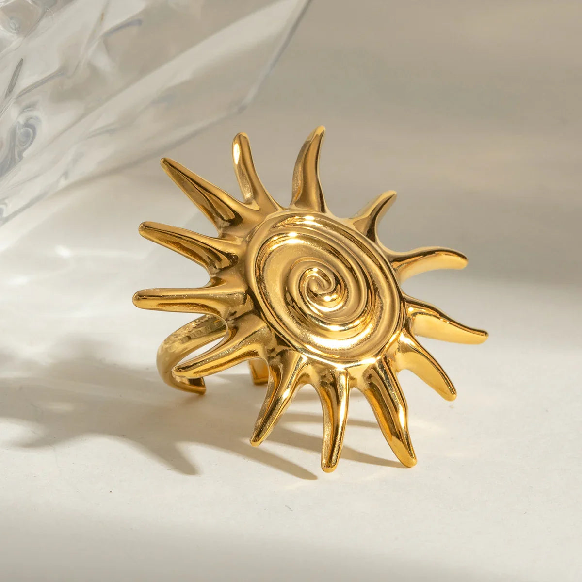 [Amore]Solstice Golden Sun Ring