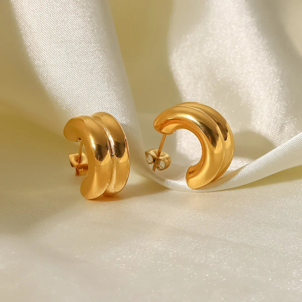 [Amore]Henrietta Gold Earrings