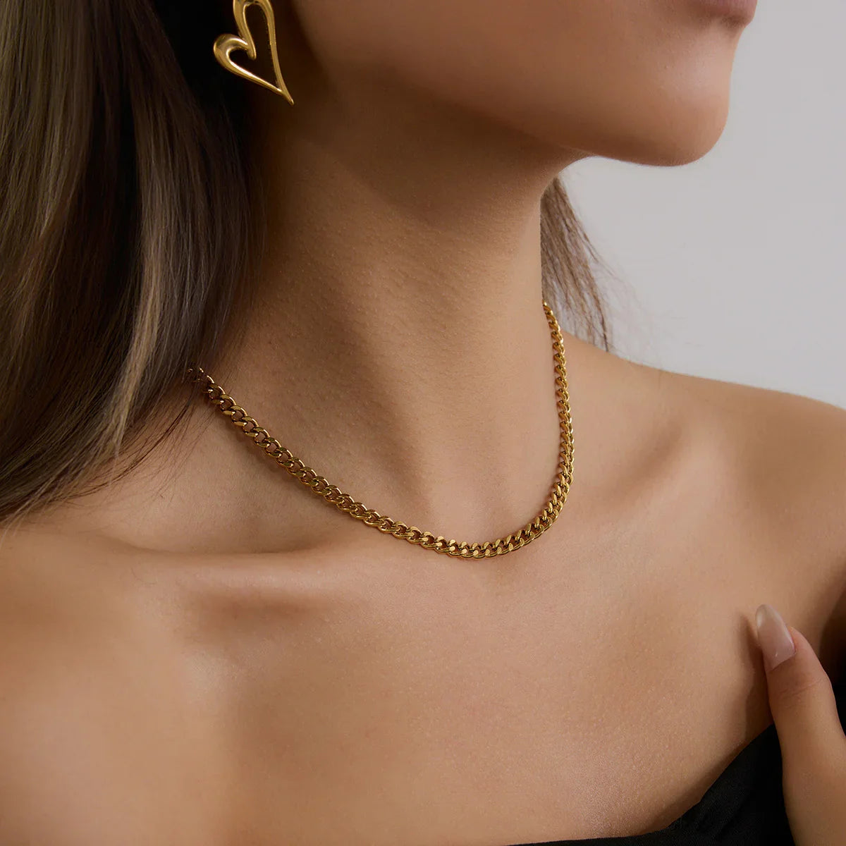 [Amore]Ysolde Gold Chain Necklace