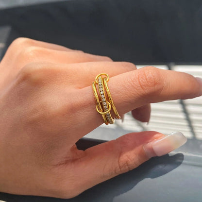 [Amore]Divine Diamond Ring Stack