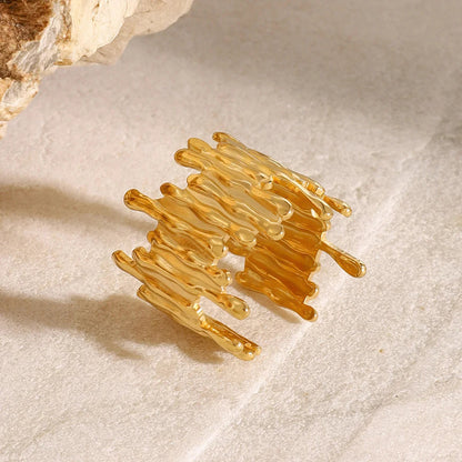 [Amore]Zoella Abstract Gold Ring
