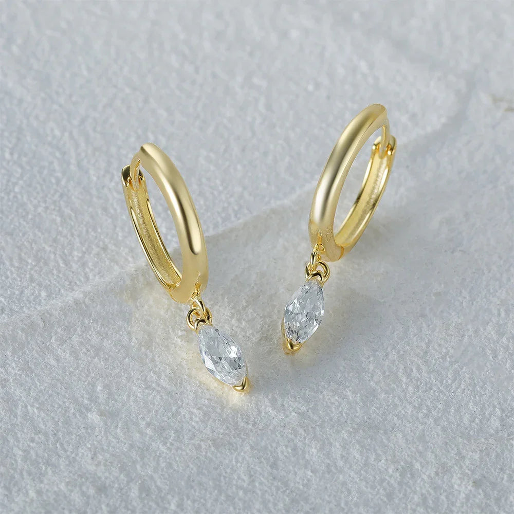 [Amore]Lacey Diamond Hoops