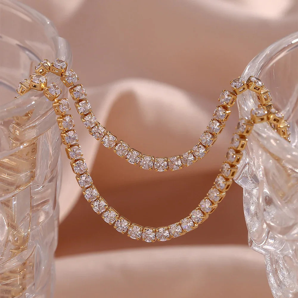 [Amore]Isolde Diamond Tennis Necklace