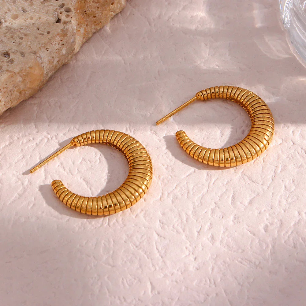 [Amore]Bailey Hoop Earrings