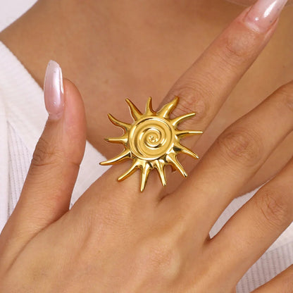 [Amore]Solstice Golden Sun Ring
