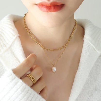 [Amore]Tropica Freshwater Pearl Necklace