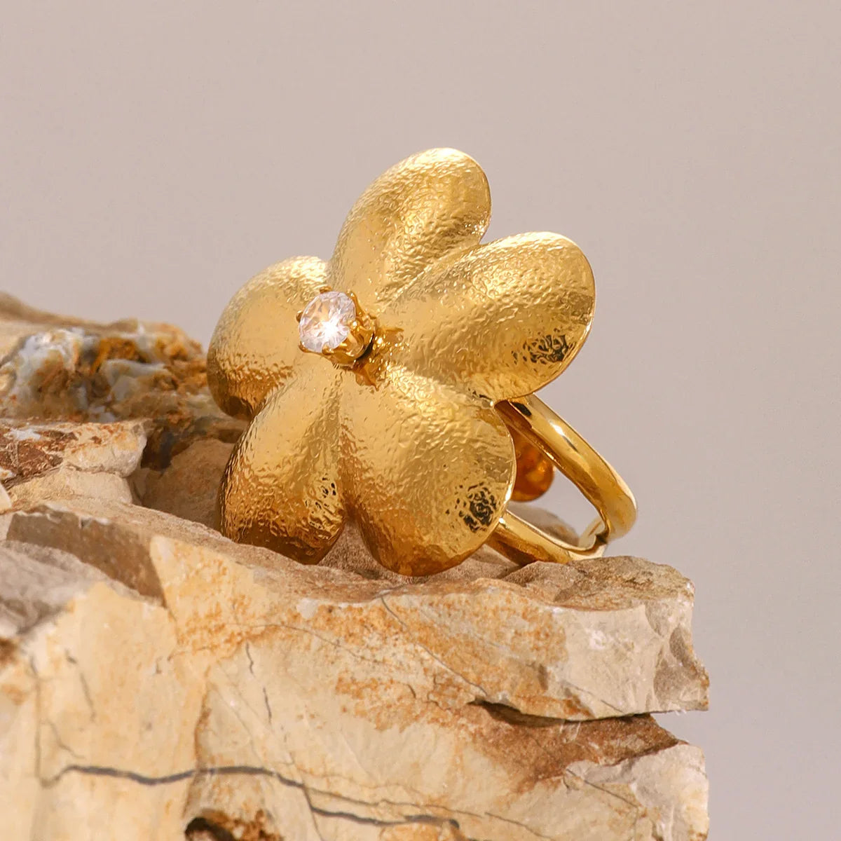 [Amore]Flora Gold Petal Ring