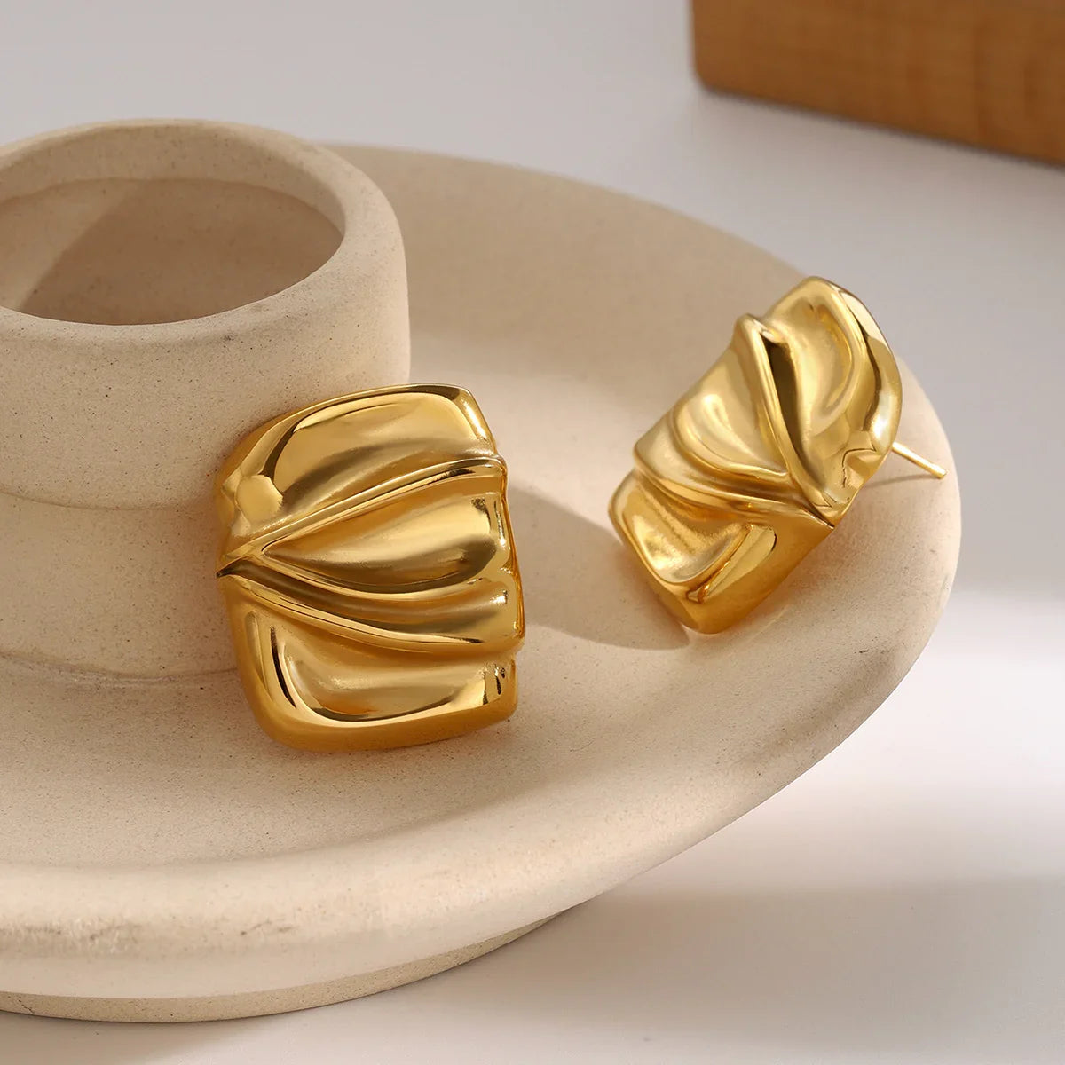 [Amore]Evette Gold Earrings