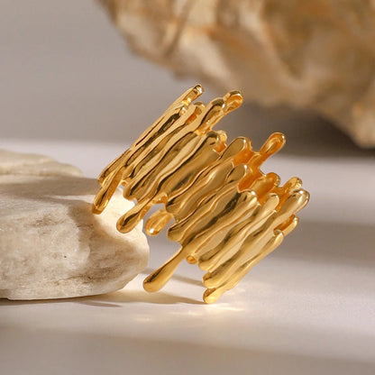 [Amore]Zoella Abstract Gold Ring