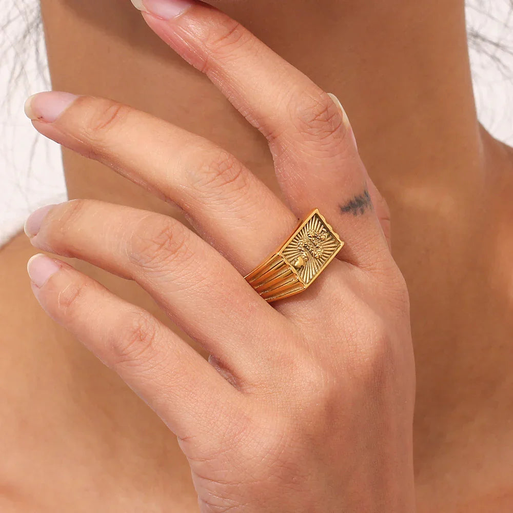 [Amore]Miles Gold Ring