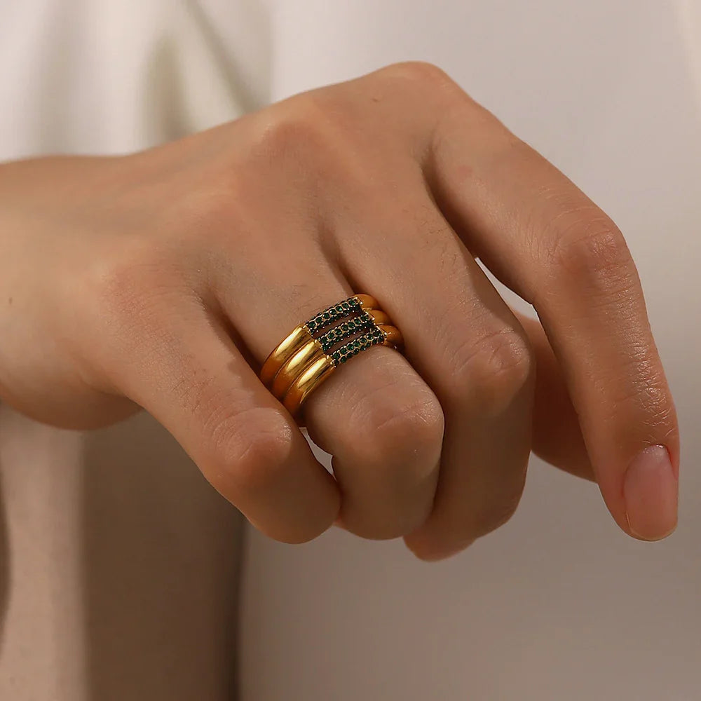 [Amore]Serenity Diamond Gold Ring