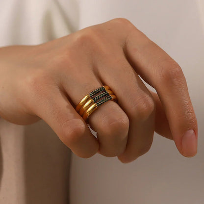 [Amore]Serenity Diamond Gold Ring