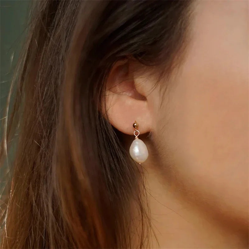 [Amore]Gloria Freshwater Pearl Earrings