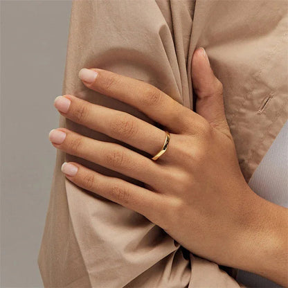 [Amore]Sasha Geometric Gold Ring