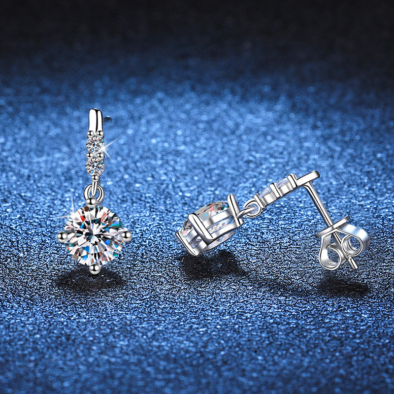 [Amore]DYNAMIC TASSEL MOISSANITE DROP EARRINGS