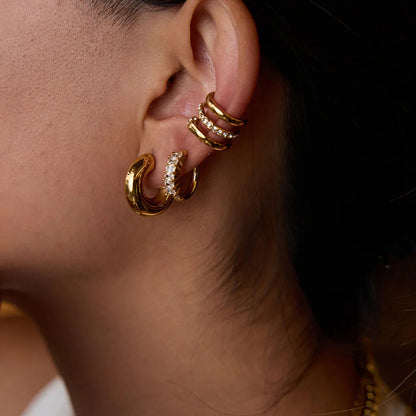 [Amore]Orielle Staple Gold Earrings Bundle