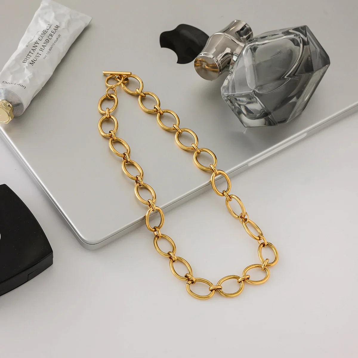 [Amore]Cielle Chunky Gold Chain Necklace