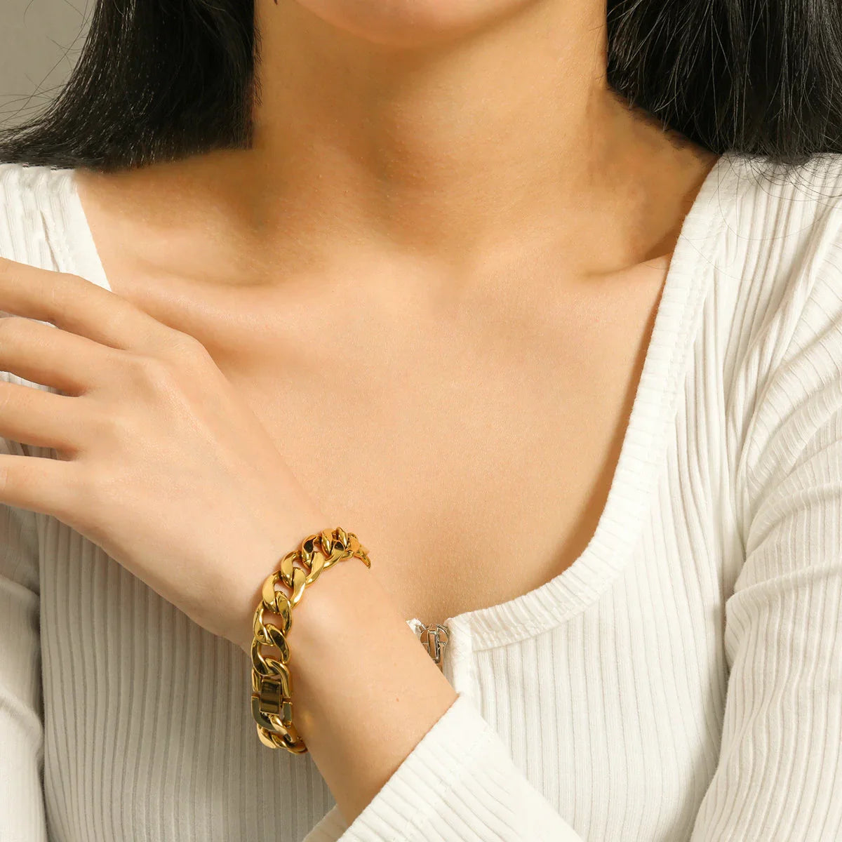 [Amore]Kayle Gold Chain Bracelet