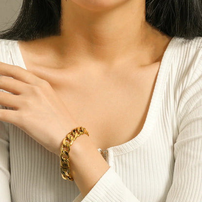 [Amore]Kayle Gold Chain Bracelet