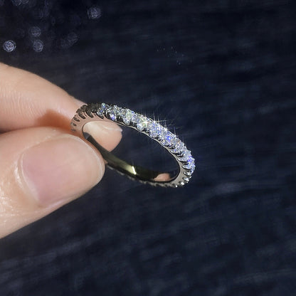 [Amore]DAINTY 0.87CT FULL ETERNITY MOISSANITE RING