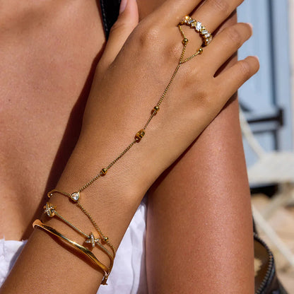 [Amore]Haisley Gold Bangle