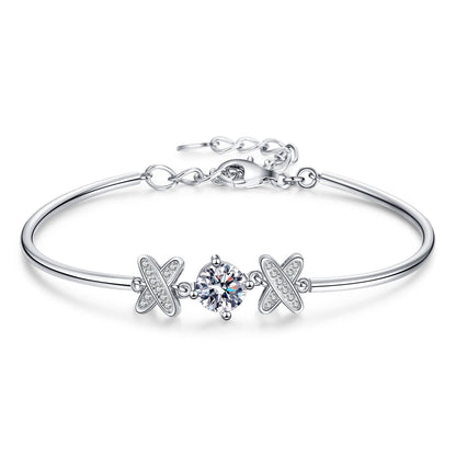 [Amore]ELEGANT BOW-KNOT MOISSANITE BRACELET