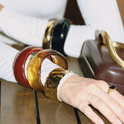 [Amore]Kaitlyn Chunky Acrylic Bangle