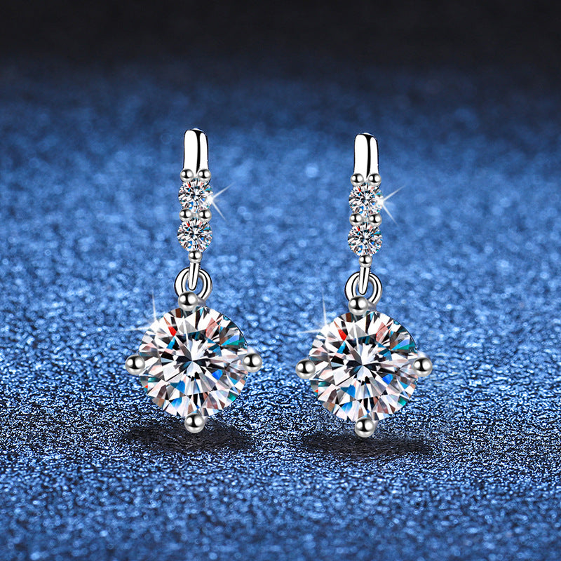 [Amore]DYNAMIC TASSEL MOISSANITE DROP EARRINGS