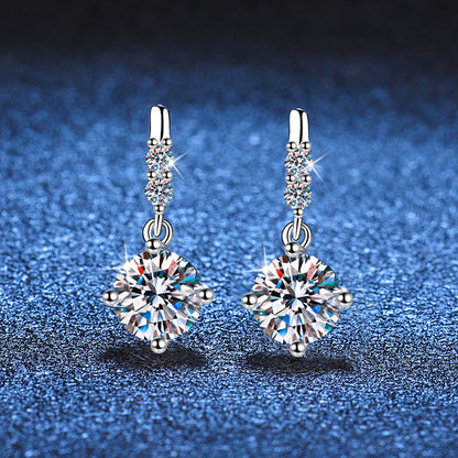 [Amore]DYNAMIC TASSEL MOISSANITE DROP EARRINGS