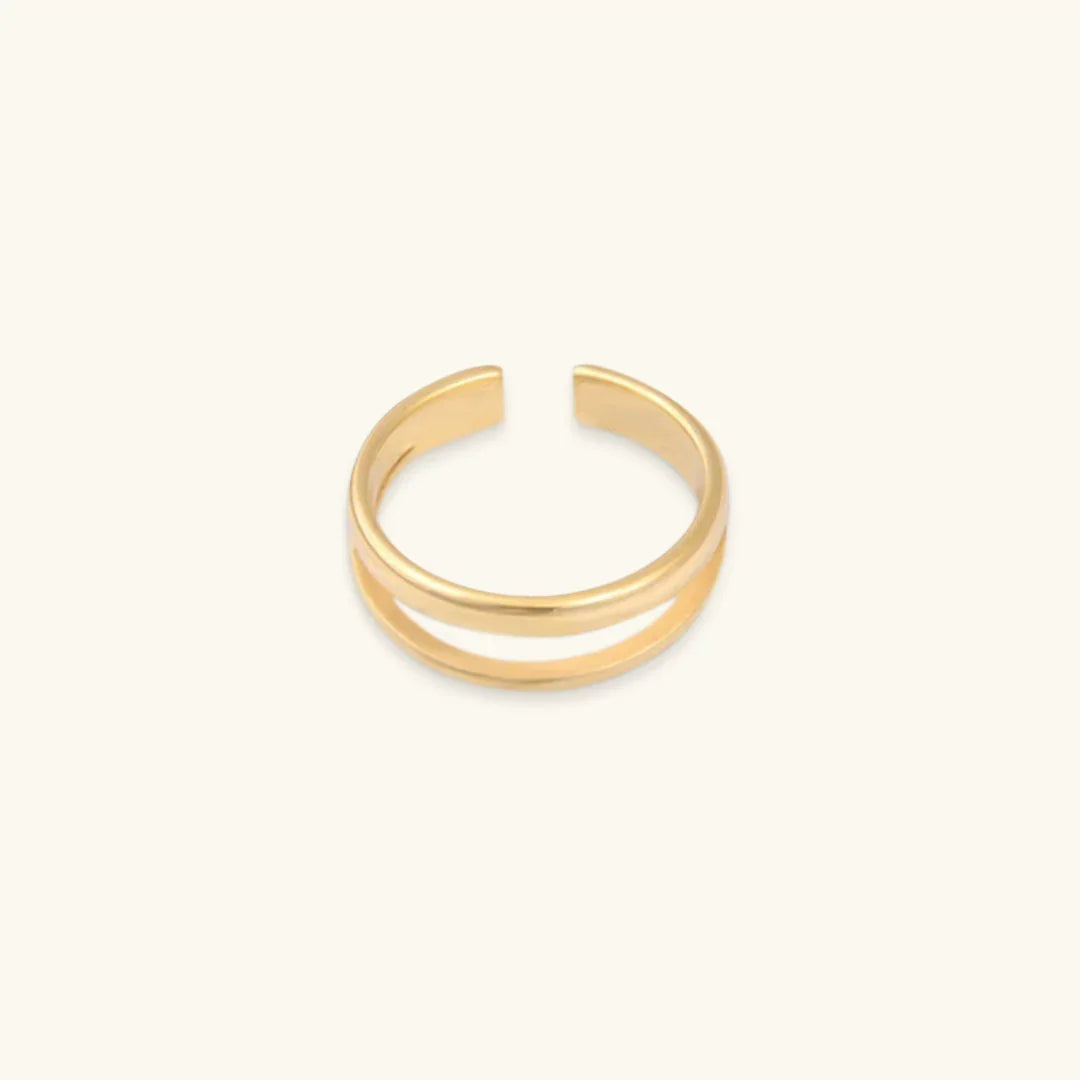 [Amore]Olivia Layered Gold Ring